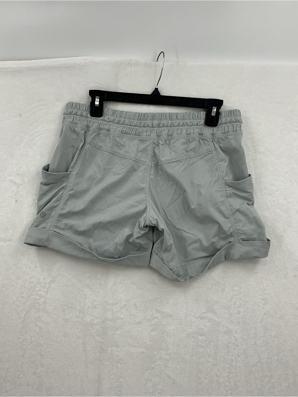 lululemon athletica Light Gray Drawstring Athletic Shorts 897 - Picture 6 of 7